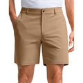 Men brown golf shorts