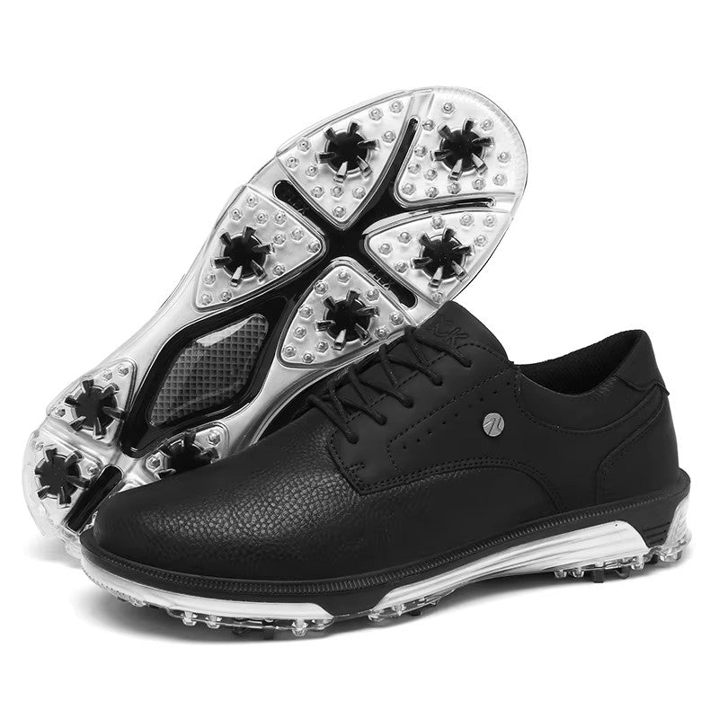 Men black golf shoes