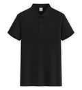Men black golf polo shirt