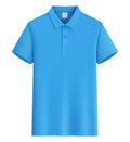 Men blue golf polo shirts