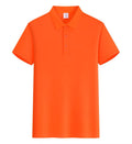 Men orange golf polo shirt
