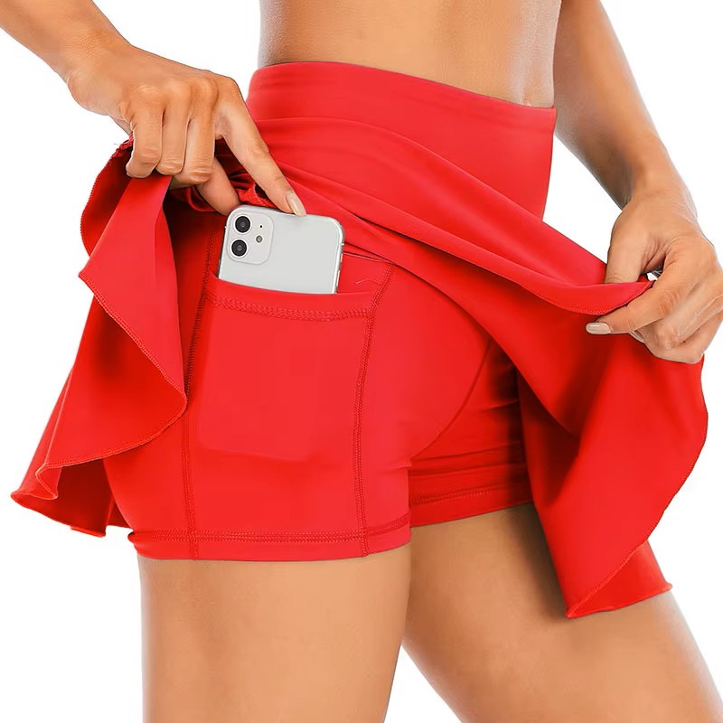 Women solid color skirt